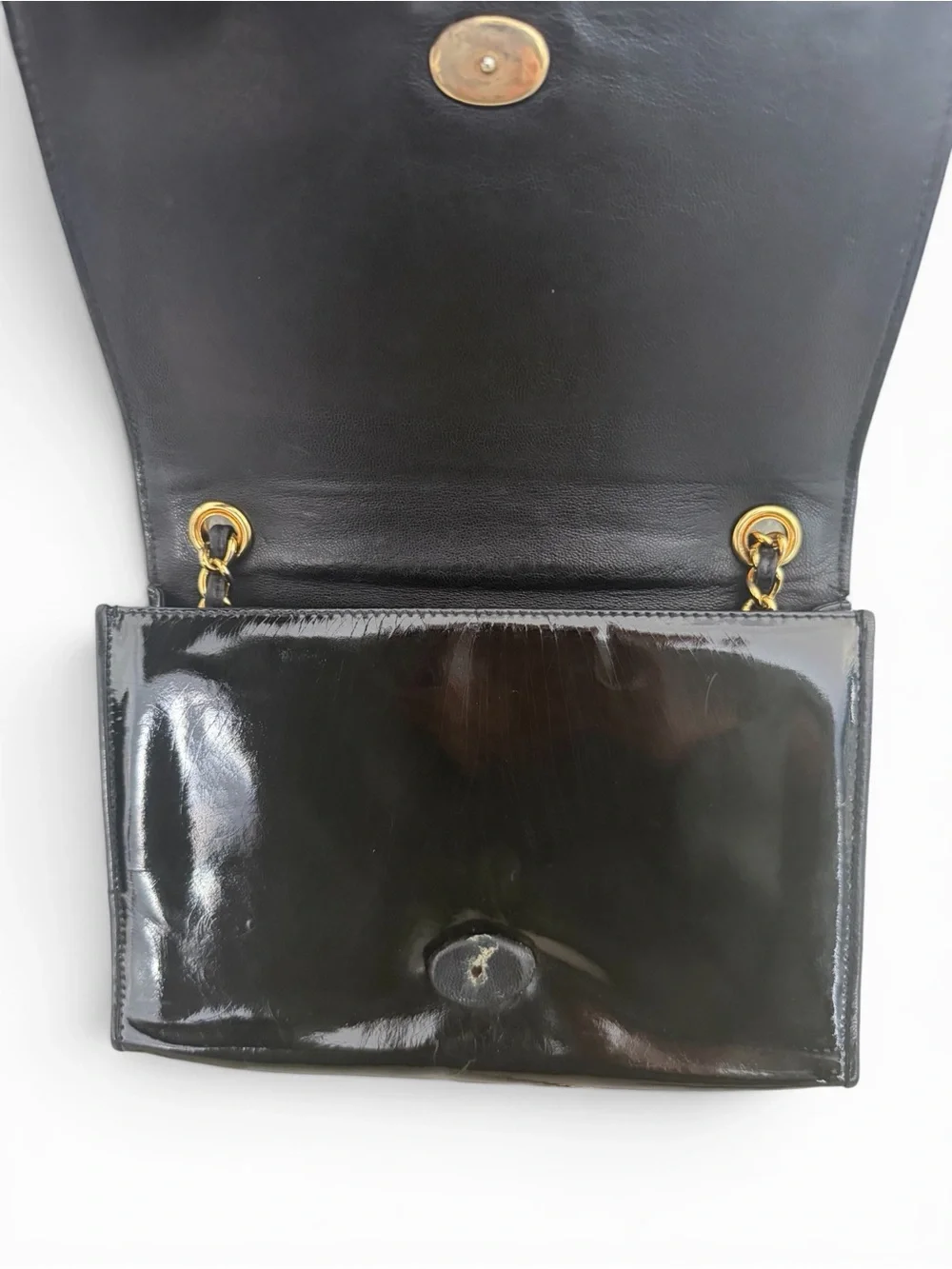 CHANEL Vintage Timeless CC Border Flap Patent Leather Bag - Legendary 0-Series
